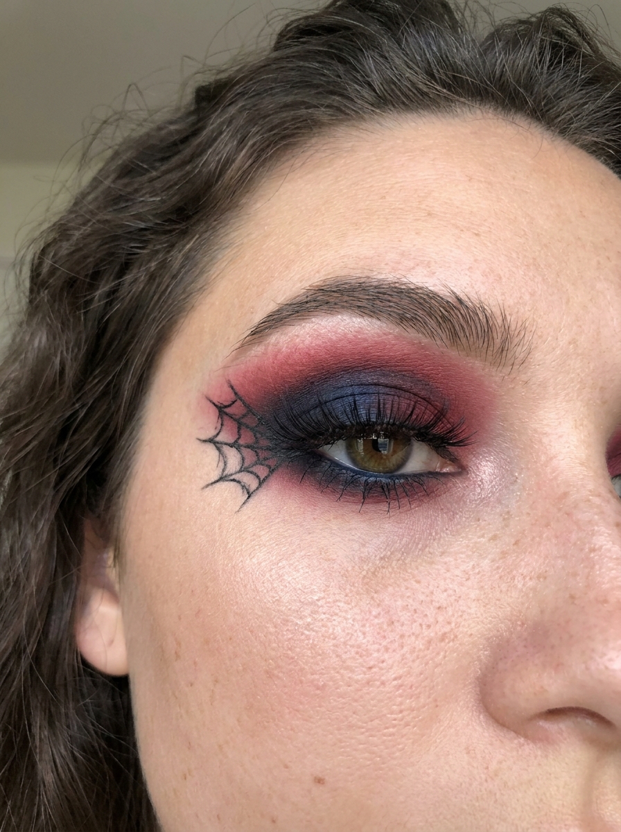 Spiderman Smokey Eye als Spiderman Makeup Inspiration 2026